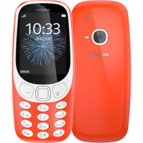 NOKIA 3310 WARM RED (GLOSSY) front&back