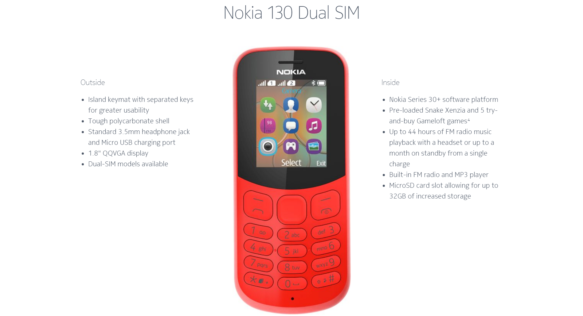 Nokia Classic N130 Dual sim Phone 9