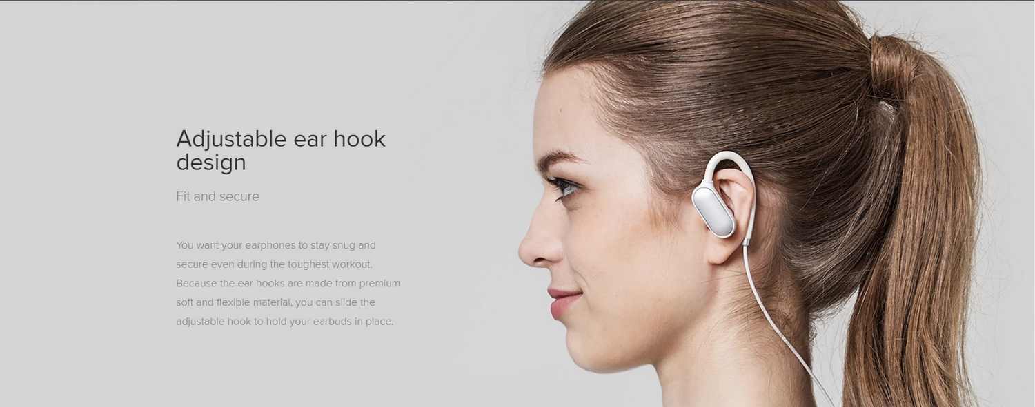 Xiaomi Mi Music Sports Bluetooth Earphones - White 3
