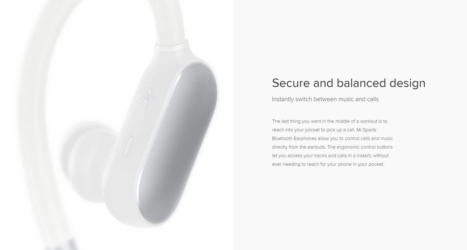 Xiaomi Mi Music Sports Bluetooth Earphones - White 6