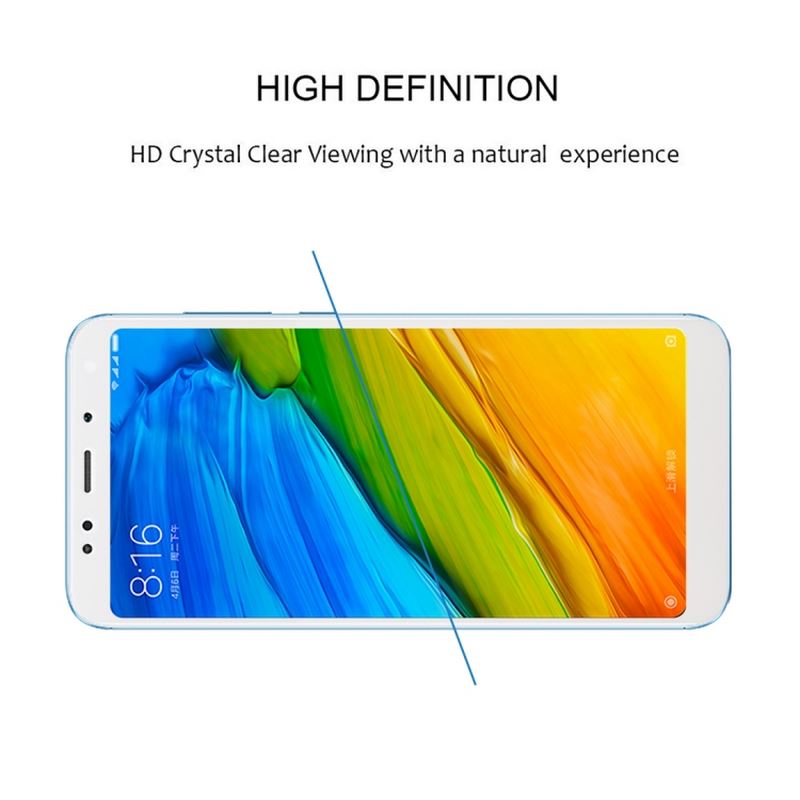Xiaomi Redmi 5 Plus Tempered Glass 9H Full Glue Edge to Edge High quality Protective Glass Film Screen Protector - White 1