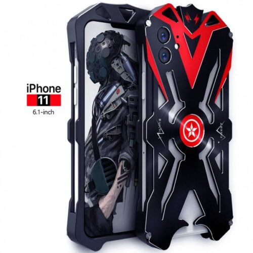 Apple iPhone 11 Aviation Aluminum Alloy Shockproof Armor Metal Case Cover - Black