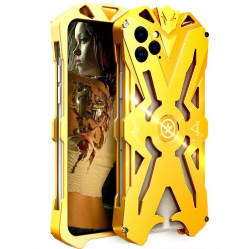 Apple iPhone 11 Pro Aviation Aluminum Alloy Shockproof Armor Metal Case Cover - Gold