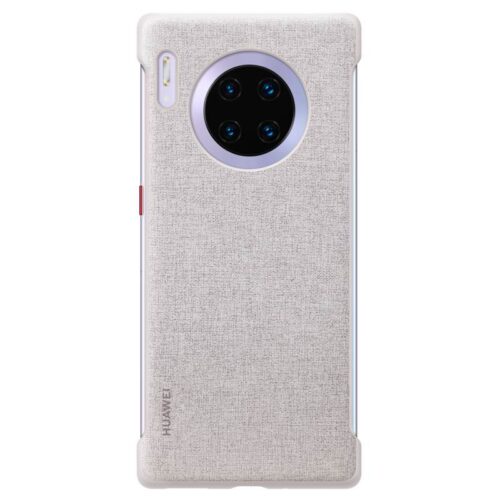 HUAWEI-MATE-30-PRO-LEATHER-CASE-ELEGANT-GREY - BACK