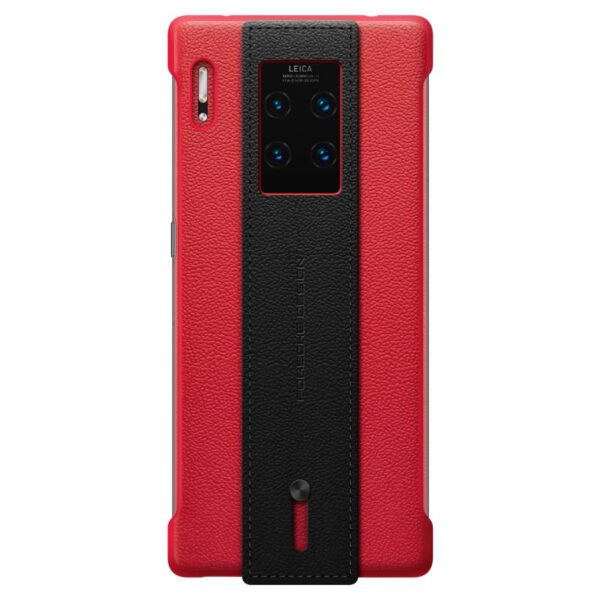 HUAWEI-MATE-30-RS-LEATHER-HAND-STRAP-CASE-RED-BACK