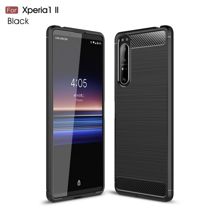 Cover In TPU Silicone Con Linea A S Per Sony Xperia Ray - Custodia Antiurto Morbida E Robusta, Colore Nero