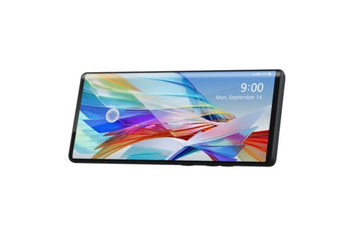 LG WING 5G AURORA GREY (PRESPECTIVE)