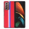 Samsung Galaxy Z Fold 2 Litchi Pattern Leather Shockproof Cover Red