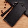 Sony Xperia 1 II Wallet Leather Flip Case by Hanman (BLACK)