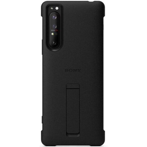 SONY XPERIA 1 III STYLE COVER WITH STAND - BLACK (2)