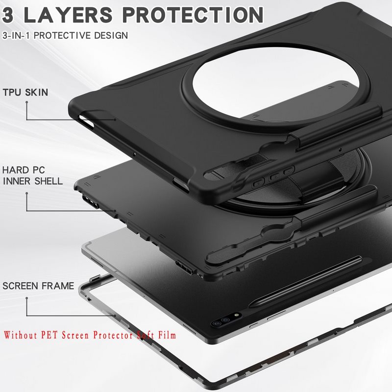 Samsung Galaxy Tab S8 Ultra Shockproof Kickstand Case (4)