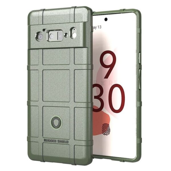 Google Pixel 6a Rugged Shield Armor Cover (Green)