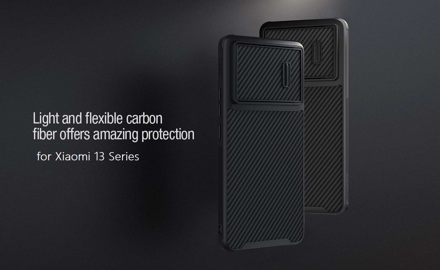 Nillkin Synthetic Fiber S Carbon Case for Xiaomi 13 Pro Banner - Alezay Kuwait