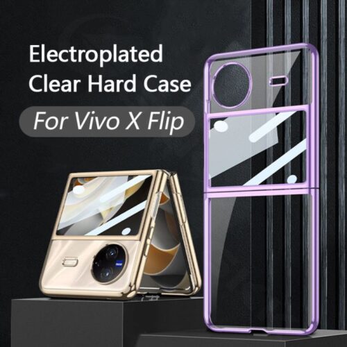 GKK Electroplating Clear Hard Case for Vivo X Flip - Alezay Kuwait