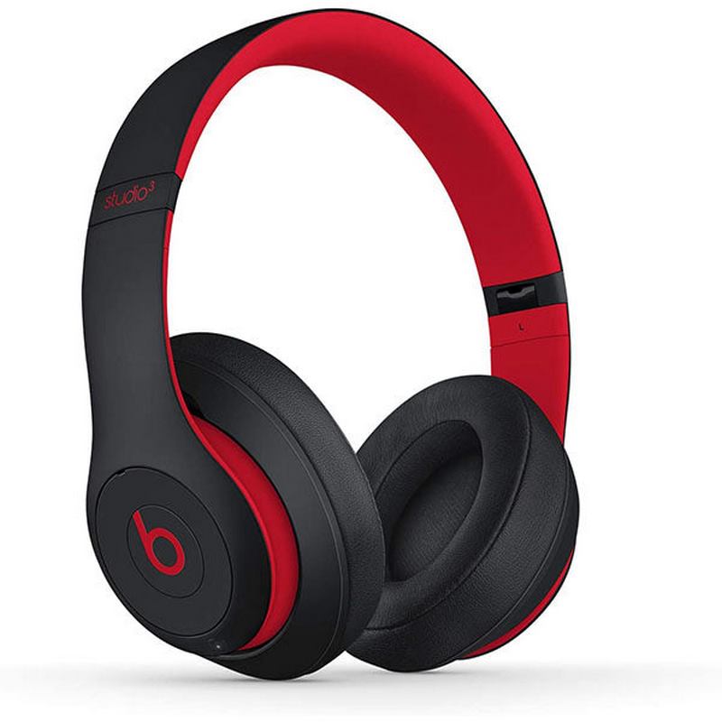 Beats Studio 3 True Wireless Noise Cancelling Over-Ear Headphones - Black Red - Alezay Kuwait