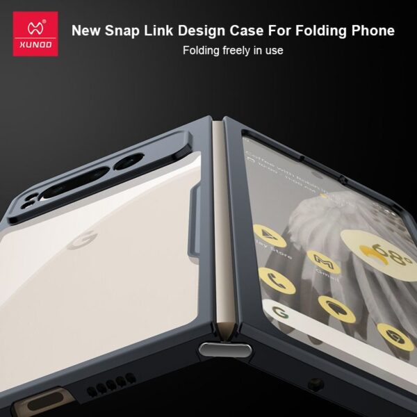 Google Pixel Fold Transparent Bumper Case by XUNDD®️
