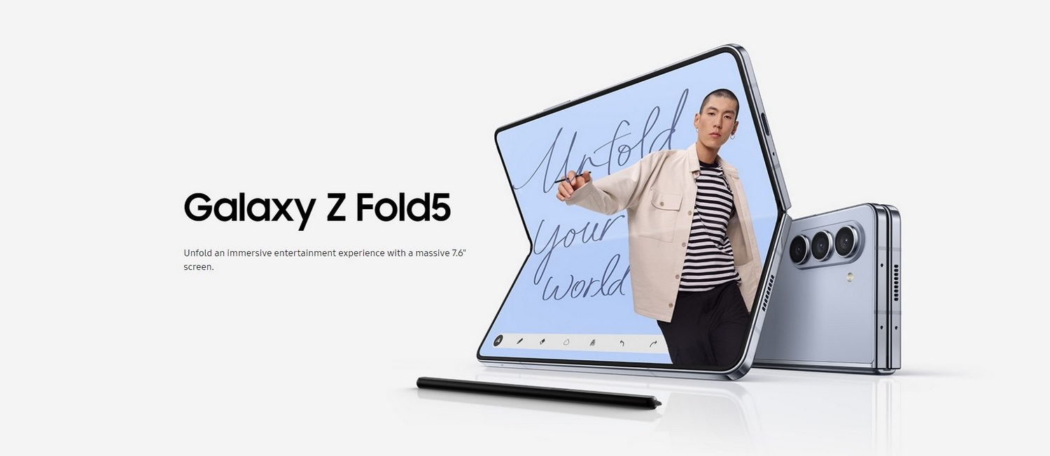 Samsung Galaxy Z Fold 5 5G - Main Banner - Alezay Kuwait