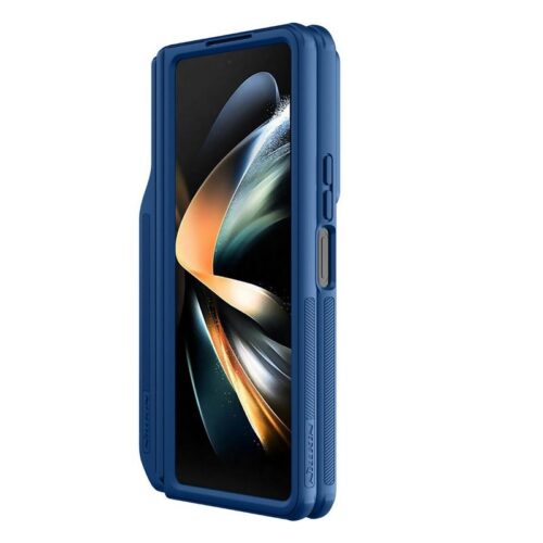 Nillkin CamShield Fold Case with Pen Holder for Samsung Galaxy Z Fold 5 - Blue - Alezay Kuwait