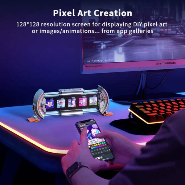 Divoom Times Gate Pixel Art Informative Display - Features - Alezay Kuwait