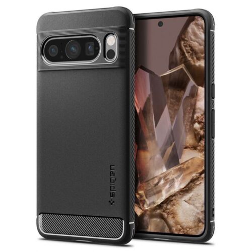 Google Pixel 8 Pro Case Rugged Armor Spigen - Alezay Kuwait