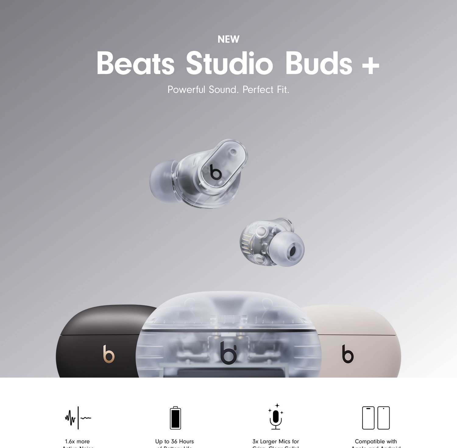 Beats Studio Buds+ True Wireless Noise Cancelling Earbuds - Alezay Kuwait