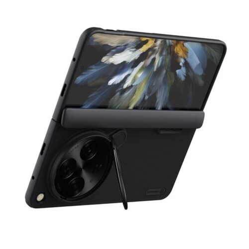 Nillkin Super Frosted Shield Prop Case for OnePlus Open - OPPO Find N3 - Black - Alezay Kuwait