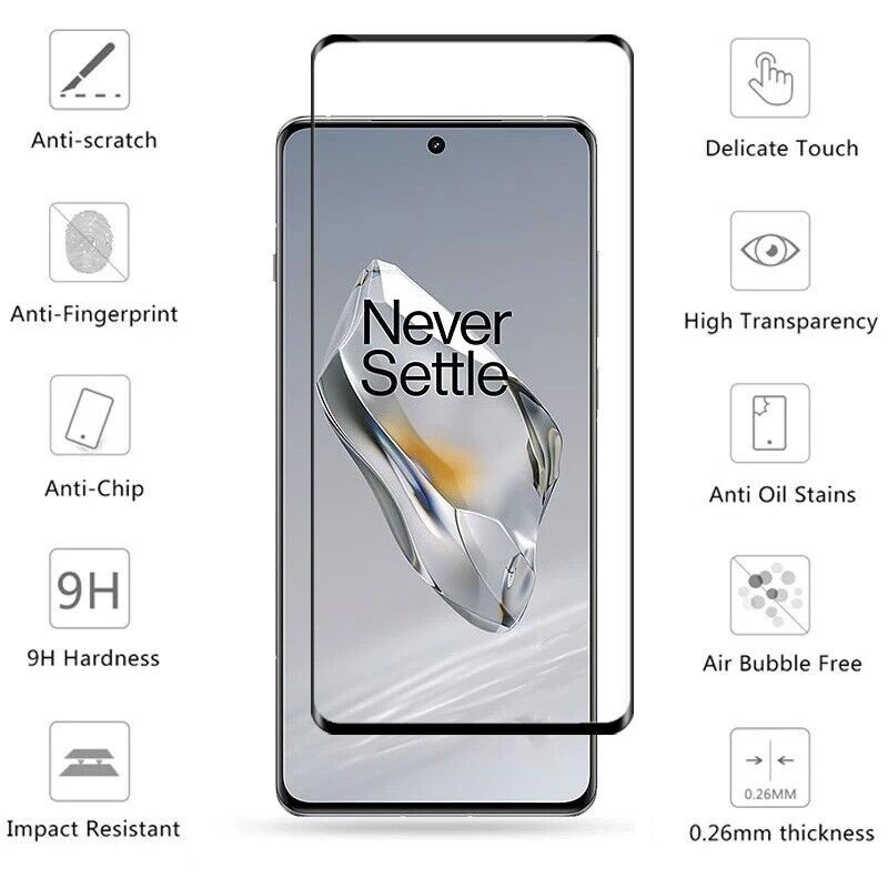 OnePlus 12 Tempered Glass Screen Protector - Alezay Kuwait
