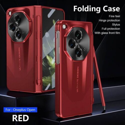 OnePlus Open - Oppo Find N3 Armor Shockproof Cover Case - Red - Alezay Kuwait