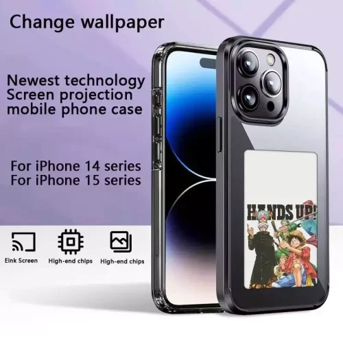 DIY Display Ink Screen Protective Case for iPhone 15 Series - Alezay Kuwait