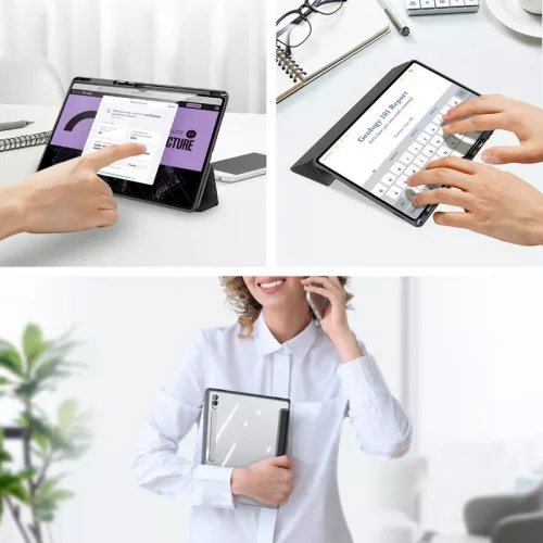DUX DUCIS TOBY Antiskid Leather Case for Samsung Galaxy Tab S10 Ultra - Alezay Kuwait