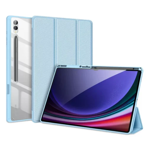 DUX DUCIS TOBY Antiskid Leather Case for Samsung Galaxy Tab S10 Ultra - Blue - Alezay Kuwait