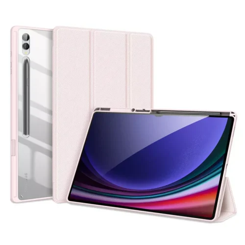 DUX DUCIS TOBY Antiskid Leather Case for Samsung Galaxy Tab S10 Ultra - Pink - Alezay Kuwait