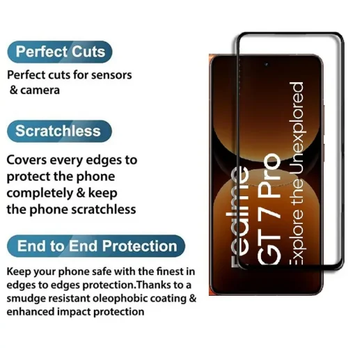 Realme GT 7 Pro Tempered Glass Screen Protector - Alezay Kuwait - Realme Kuwait