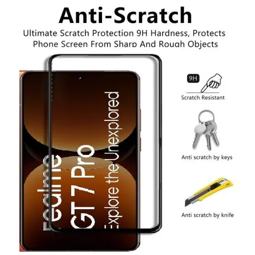 Realme GT 7 Pro Tempered Glass Screen Protector - Alezay Kuwait - Realme Kuwait