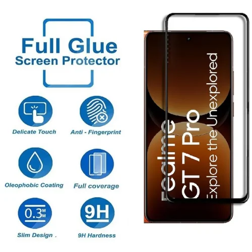 Realme GT 7 Pro Tempered Glass Screen Protector - Alezay Kuwait - Realme Kuwait