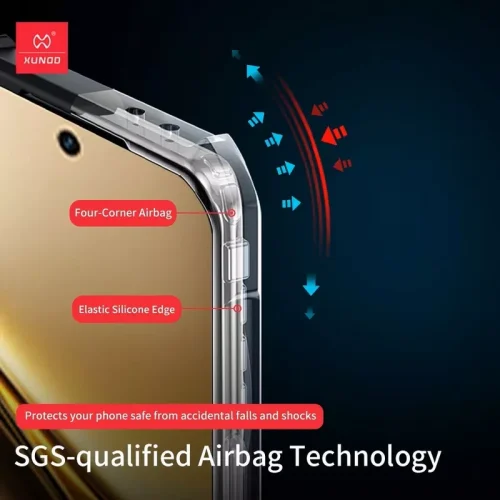 Vivo X200 Pro Transparent Bumper Case by XUNDD - Alezay Kuwait
