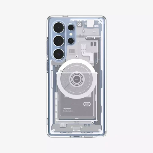 Samsung Galaxy S25 Ultra Case Ultra Hybrid Zero One Spigen (MagFit) - White - Alezay Kuwait - Spigen Kuwait
