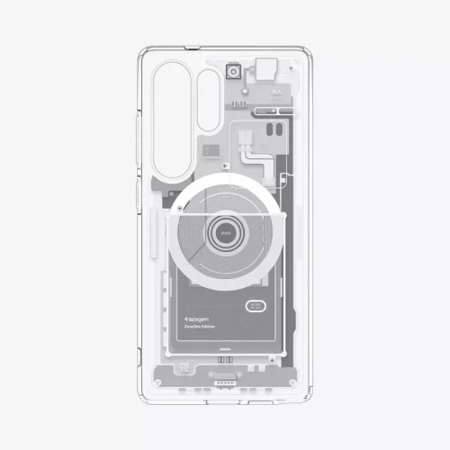Samsung Galaxy S25 Ultra Case Ultra Hybrid Zero One Spigen (MagFit) - White - Alezay Kuwait - Spigen Kuwait