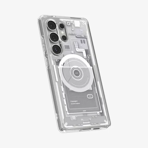 Samsung Galaxy S25 Ultra Case Ultra Hybrid Zero One Spigen (MagFit) - White - Alezay Kuwait - Spigen Kuwait