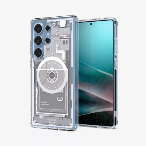 Samsung Galaxy S25 Ultra Case Ultra Hybrid Zero One Spigen (MagFit) - White - Alezay Kuwait - Spigen Kuwait