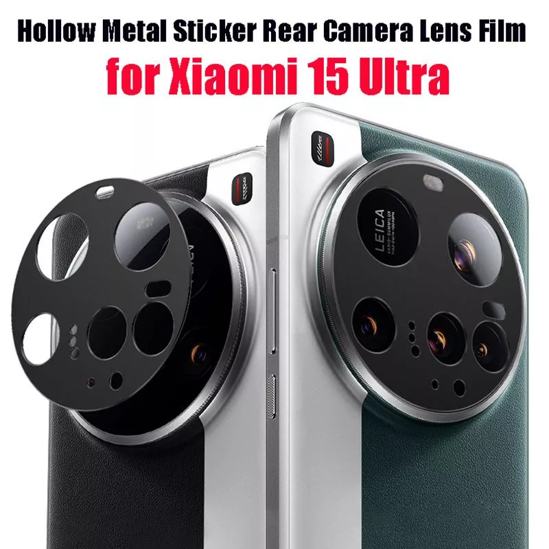 3 Pack Xiaomi 15 Ultra Camera Lens Protector - 9H Hardness HD Clear Anti-Fingerprint Film Protection