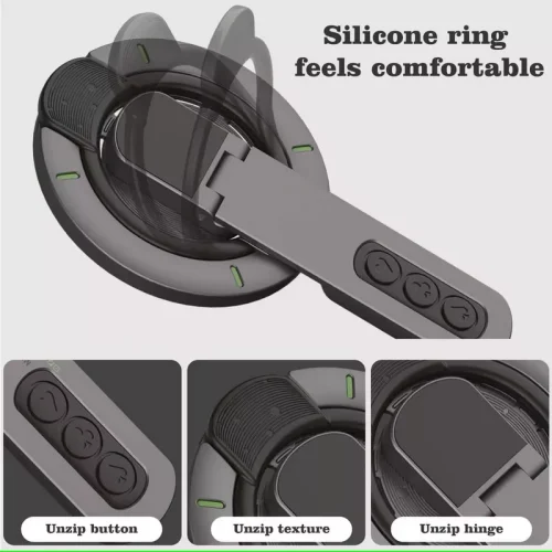 Double-sided Magnetic Phone Holder Ultra-thin 360° Rotatable Multifunctional & Multi-angle Adjustable Phone Holder - Alezay Kuwait