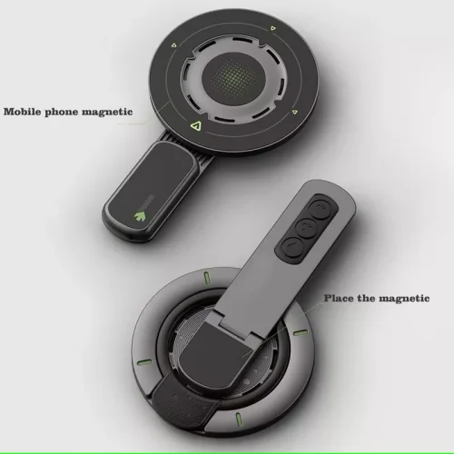 Double-sided Magnetic Phone Holder Ultra-thin 360° Rotatable Multifunctional & Multi-angle Adjustable Phone Holder - Alezay Kuwait