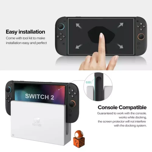 Nintendo Switch 2 Screen Protector - Alezay Kuwait - Nintendo Kuwait