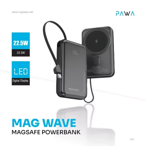 Pawa Magwave Magsafe 10000mAh Powerbank - Alezay Kuwait - PAWA Kuwait