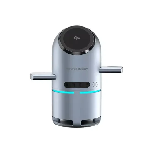 Powerology Qi2 Speaker Charge Station (PWCUQC039) - Alezay Kuwait - Powerology Kuwait