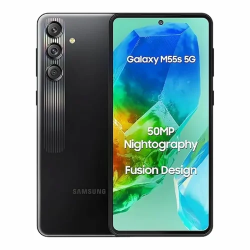 Samsung Galaxy M55s 5G - Thunder Black - Alezay Kuwait - Samsung Kuwait