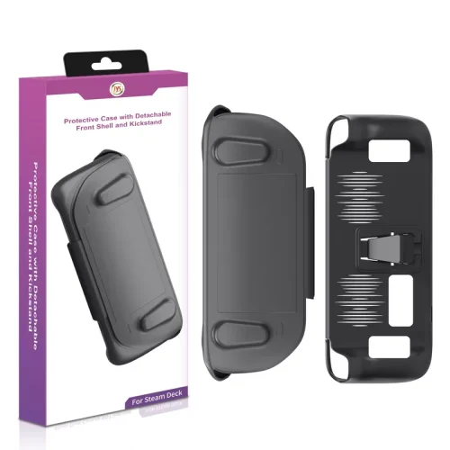 Steam Deck Protective Case with Detachable Front Shell and Kickstand - Black - Kuwait - Steam Deck OLED - Aleazy Kuwait