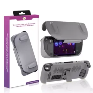 Steam Deck Protective Case with Detachable Front Shell and Kickstand - Gray - Kuwait - Steam Deck OLED - Aleazy Kuwait
