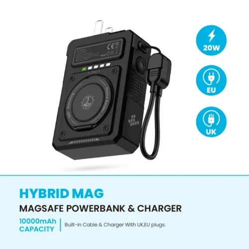 PAWA Hybrid Mag Magsafe Powerbank and Charger - Alezay Kuwait - Pawa Kuwait